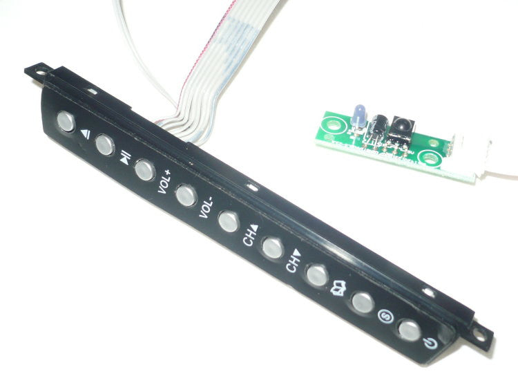 Replacement SCEPTRE E195BD TV BUTTON & IR BOARD 166D234C, MoreTvParts