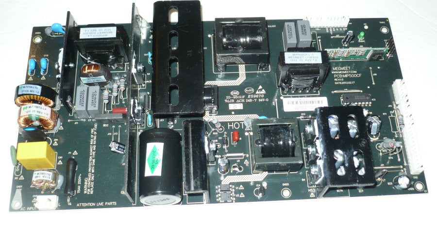 Placa De Fuente De Alimentación SCEPTRE X505BV-FHDU - Modelo AY200L-4HF01 (Extraída De TV Nueva)