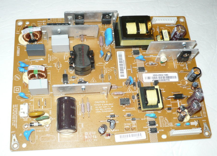 Replacement VIZIO E321VL TV POWER SUPPLY BOARD 050005021060 / 791167