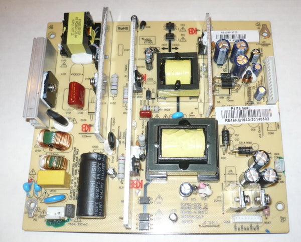 RCA LED55G55R120Q TV POWER SUPPLY BOARD RE46HQ1640 / RS178S-3T05